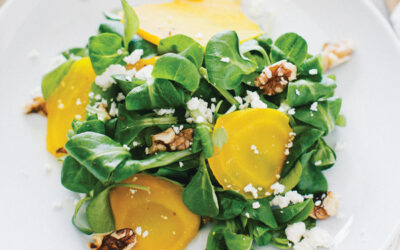 Golden Beet Salad with Cider Vinegar Dressing